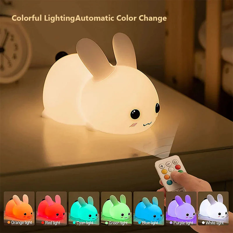 Cute Bunny Night Light - BunnyGlow-Various Colours-State of Style