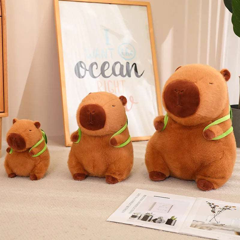 Cute Capybara Plush with Turtle Backpack - CapyBuddy-23cm-State of Style