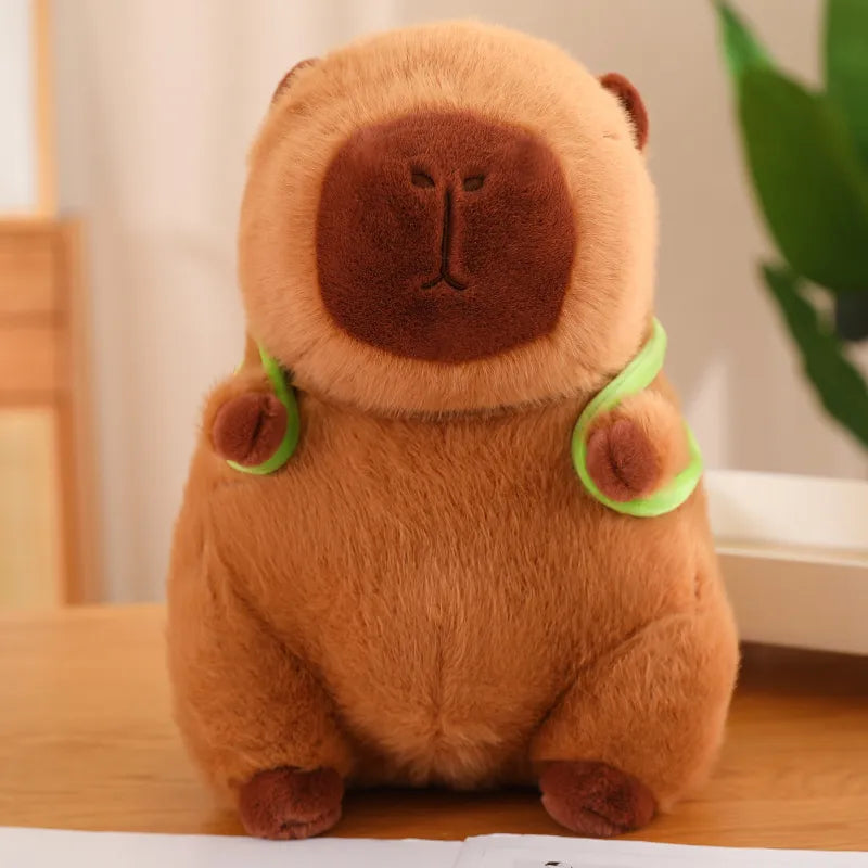 Cute Capybara Plush with Turtle Backpack - CapyBuddy-23cm-State of Style