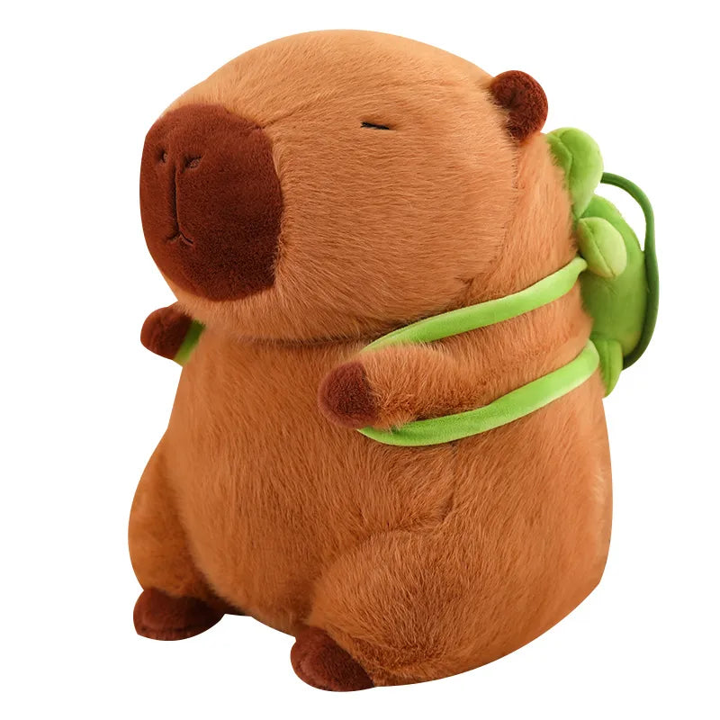 Cute Capybara Plush with Turtle Backpack - CapyBuddy-23cm-State of Style