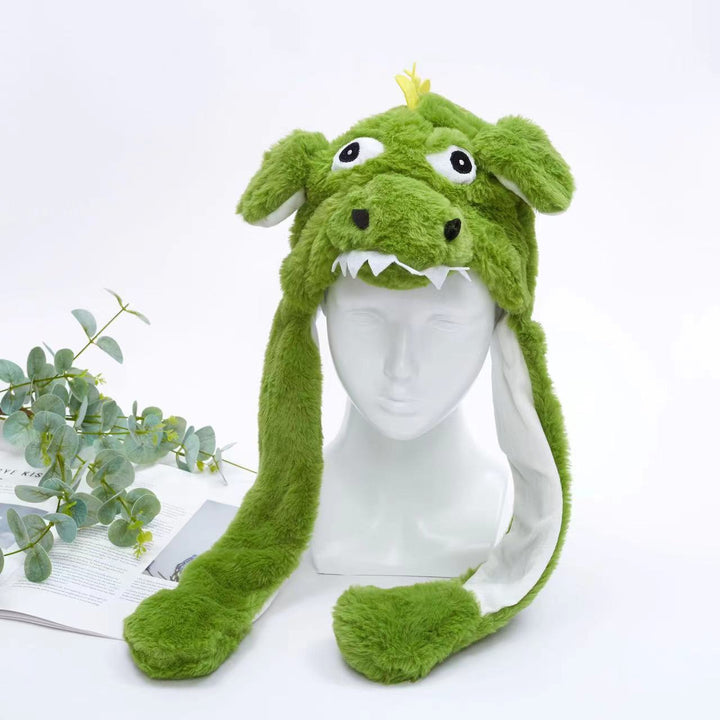 Cute Hat with Moving Ears - BunnyBounce Hat-Dino-State of Style