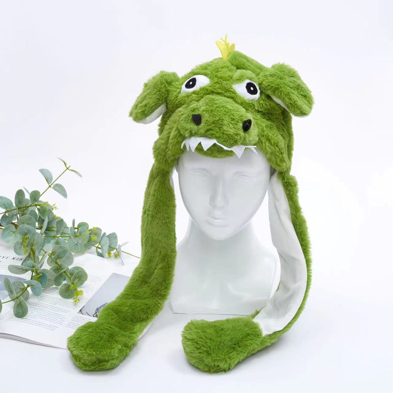 Cute Hat with Moving Ears - BunnyBounce Hat-Dino-State of Style
