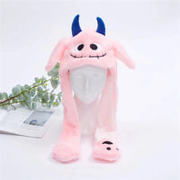 Cute Hat with Moving Ears - BunnyBounce Hat-Halloween Pink Monster-State of Style
