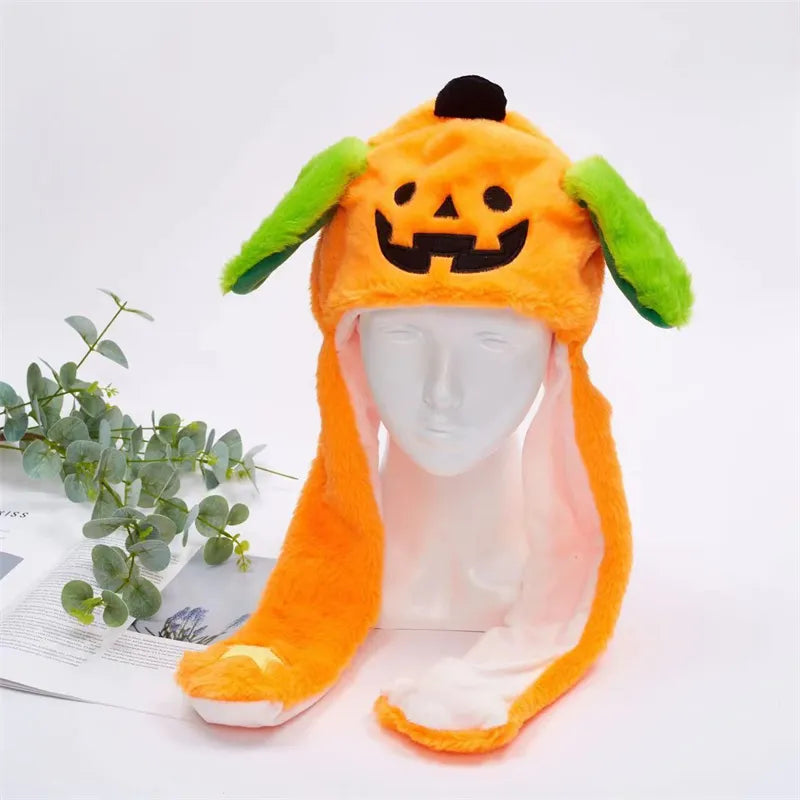 Cute Hat with Moving Ears - BunnyBounce Hat-Halloween Pumpkin-State of Style