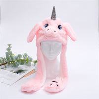 Cute Hat with Moving Ears - BunnyBounce Hat-Pink Unicorn-State of Style