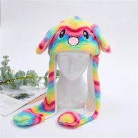 Cute Hat with Moving Ears - BunnyBounce Hat-Rainbow Rabbit-State of Style