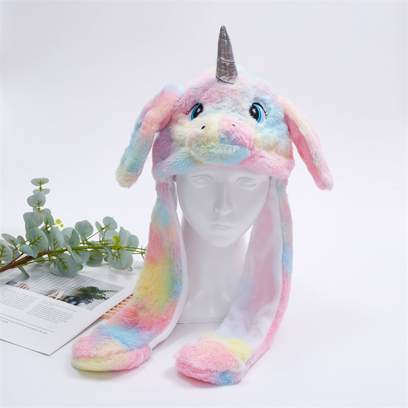 Cute Hat with Moving Ears - BunnyBounce Hat-Tie Dye Unicorn-State of Style