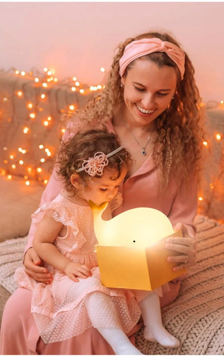 Cute Whale Night Light with Colour Change - GlowWhale-State of Style