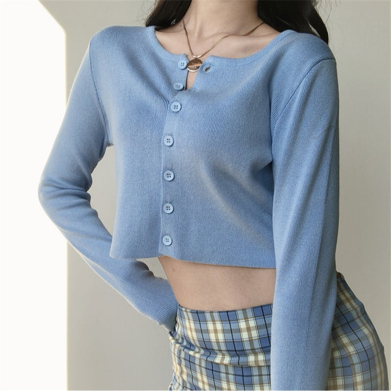 CuteTop | Women's Trendy Crop Top-Green-One Size-State of Style