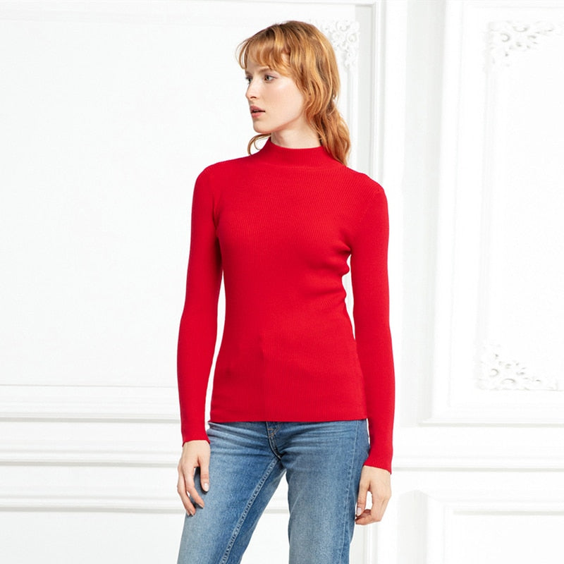 CutSweater | Women's Cosy Knit Pullover-Apricot-State of Style