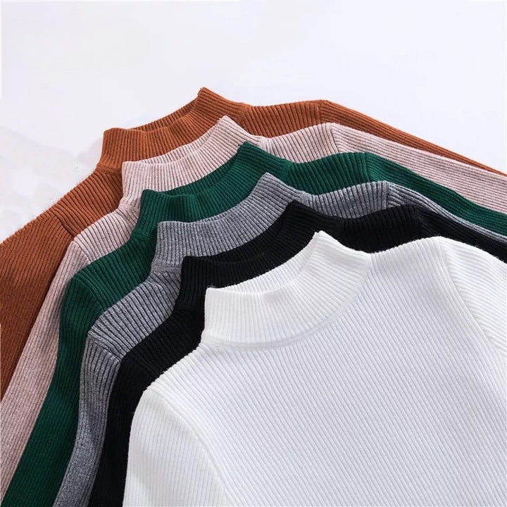 CutSweater | Women's Cosy Knit Pullover-Apricot-State of Style