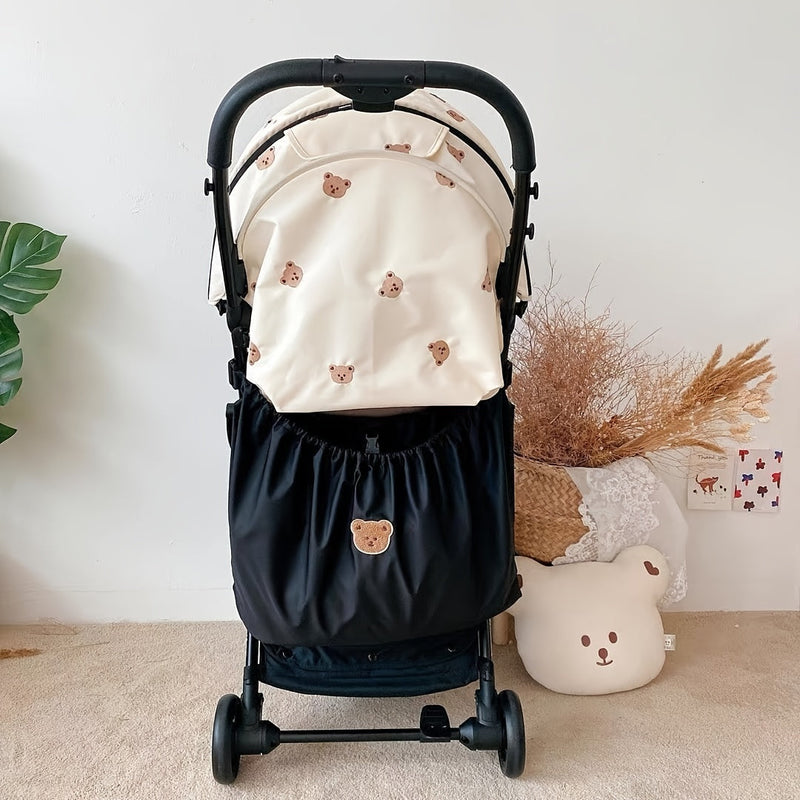 Pushchair organiser with large bag – practical storage for when you're on the go