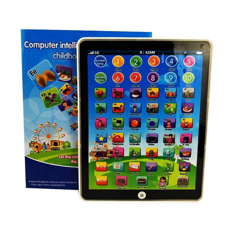 Interactive learning tablet for toddlers with sound, colours & quiz function – 7.5-inch