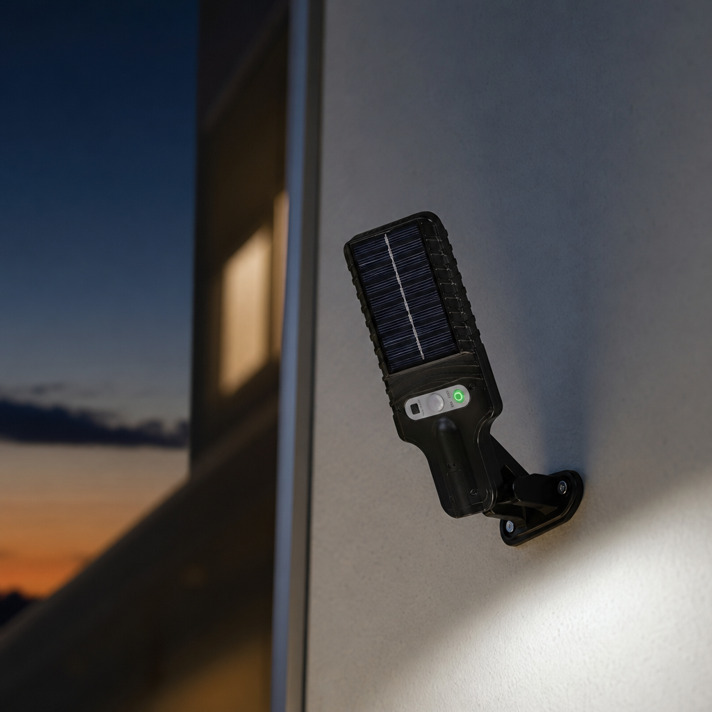 Solar LED Wall Light – 3 Modes, Weatherproof – Heliora