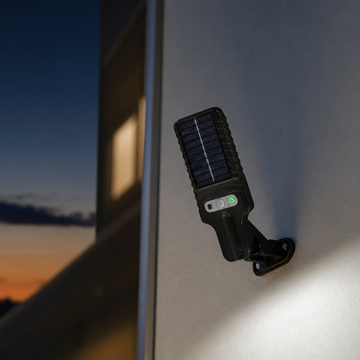 Solar LED Wall Light – 3 Modes, Weatherproof – Heliora