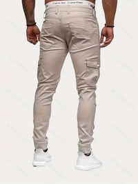 Daan Men's Chic Stretch Pants in Streetstyle-S-Beige-State of Style