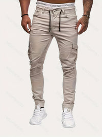 Daan Men's Chic Stretch Pants in Streetstyle-S-Beige-State of Style