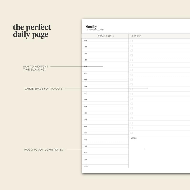 Daily Planner 24-25 - PlanEase-State of Style