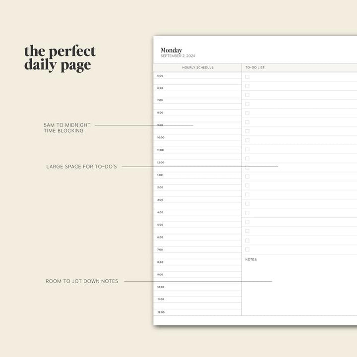 Daily Planner 24-25 - PlanEase-State of Style