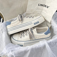 Daisy Dance Sneakers – Chunky Canvas Platform Shoes for Everyday Style-Blue-6.0 (23.5cm)-State of Style