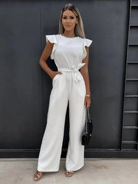 Daisy's Chic Women's Jumpsuit | Comfortable & Stylish-White-S-State of Style