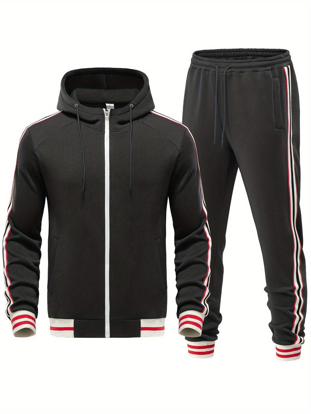Damon - Men's Comfortable Tracksuit-Black-S-State of Style