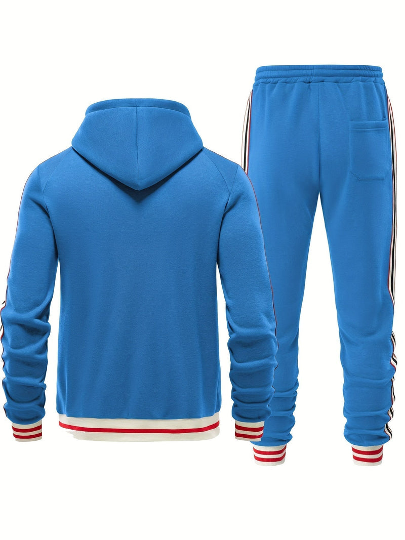 Damon - Men's Comfortable Tracksuit-Dark blue-S-State of Style