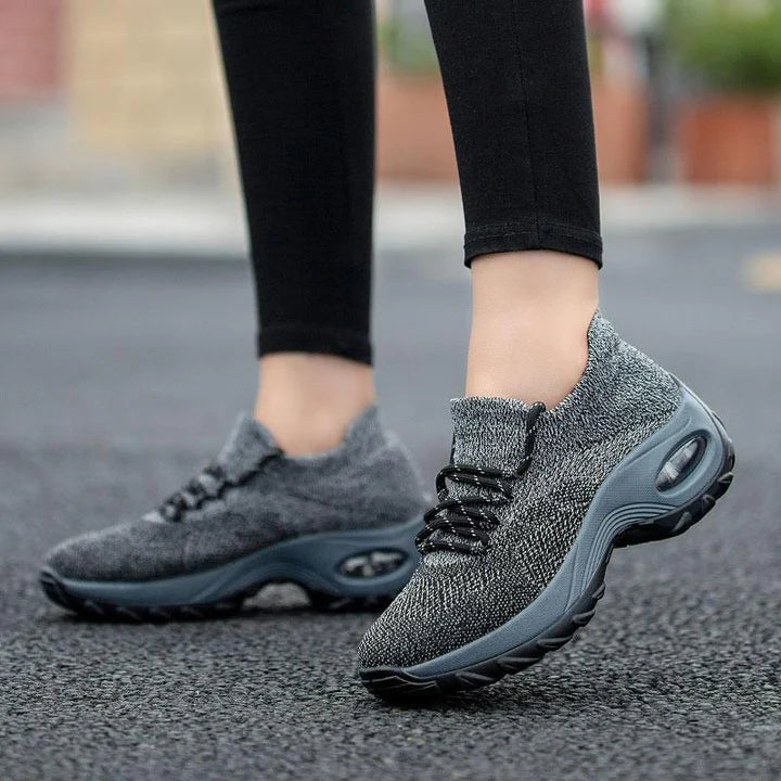 DanasShoes I Orthopedic hiking shoes for women-Grey-3.5-State of Style