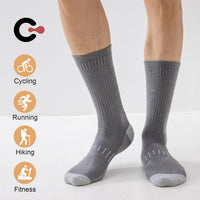 Daniel Crew Socks for Men (6 Pairs)-Black-S (6-8 AU)-State of Style