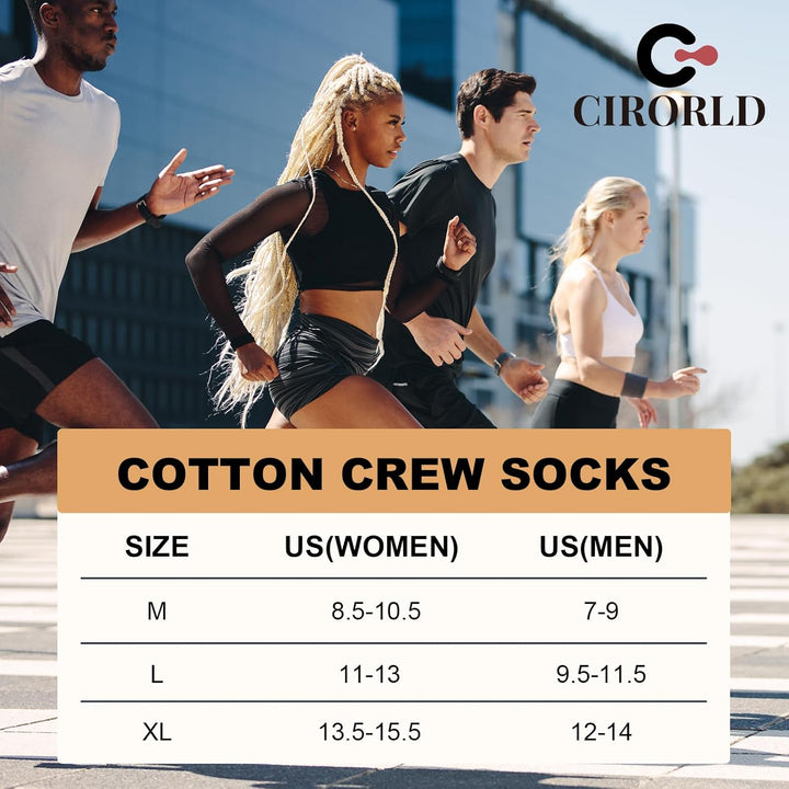 Daniel Crew Socks for Men (6 Pairs)-Black-S (6-8 AU)-State of Style