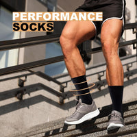 Daniel Crew Socks for Men (6 Pairs)-Black-S (6-8 AU)-State of Style