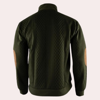 Dany - Warm Casual Men's Sweater with Button Closure-White-S-State of Style