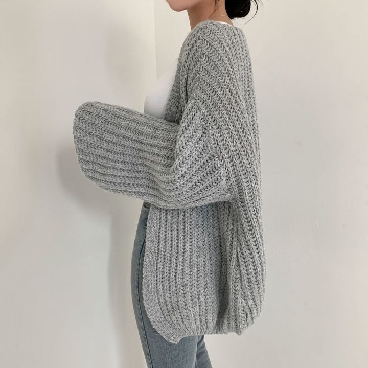 DaphnesVest | Warm Cardigan for Women-Beige-One Size-State of Style