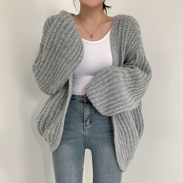 DaphnesVest | Warm Cardigan for Women-Beige-One Size-State of Style