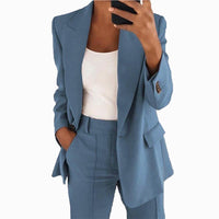 DarciasBlazer | Blazer for Women-Denim Blue-S-State of Style