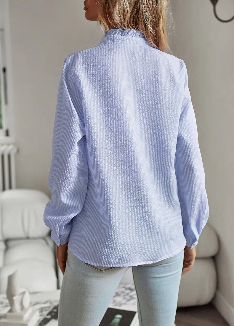 Daring and Stylish Blouse - RebelBlouse-Blue-S-State of Style
