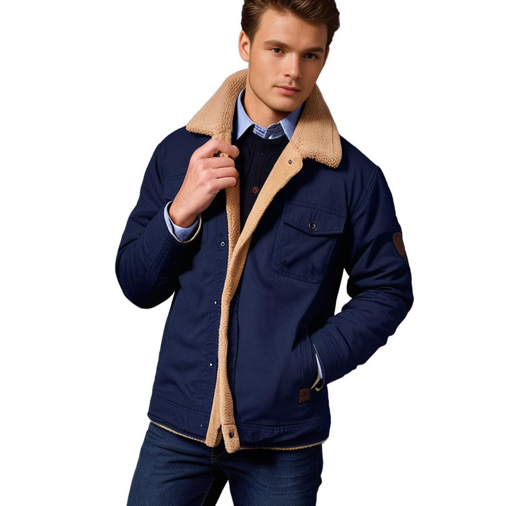 DEAVON - Timeless Bomber Jacket for Men-Black-S-State of Style