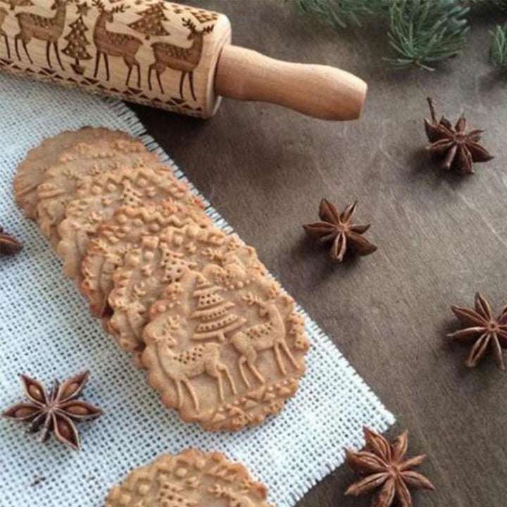 Decorative Rolling Pin - CookieCrafter-Christmas A-State of Style