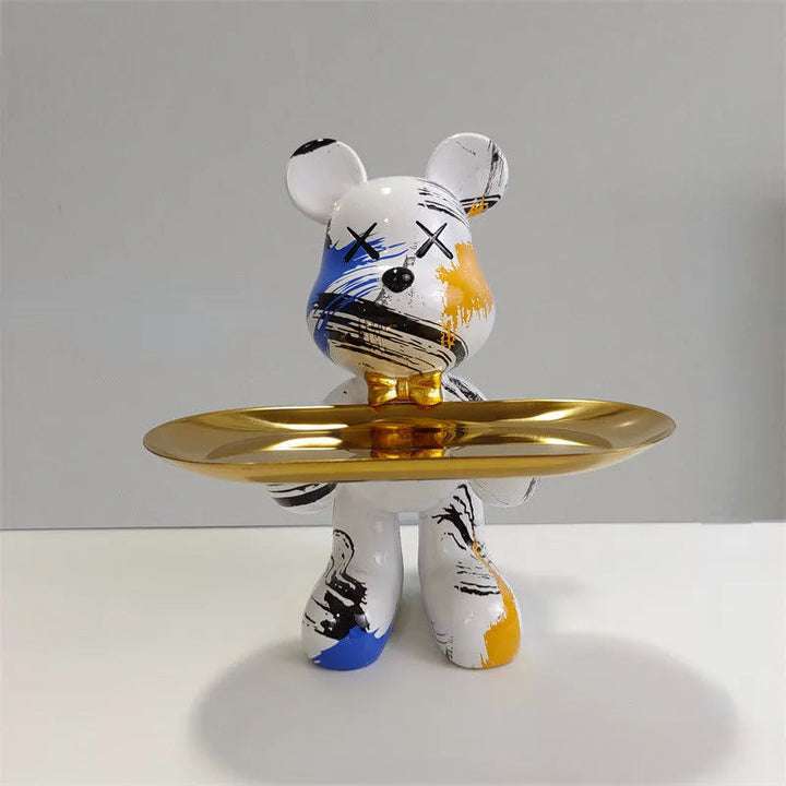Decorative Storage Figure – Bruno Table Bear-White-State of Style