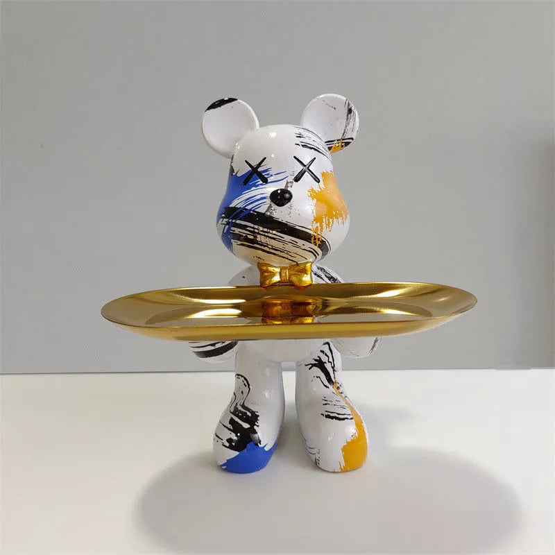 Decorative Storage Figure – Bruno Table Bear-White-State of Style