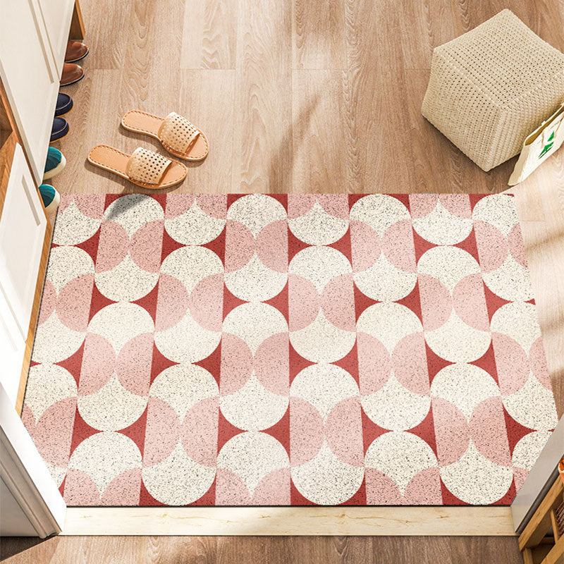 Decorative Welcome Mat with Vintage Design - Portiquea-Pink-40cm x 60cm-State of Style