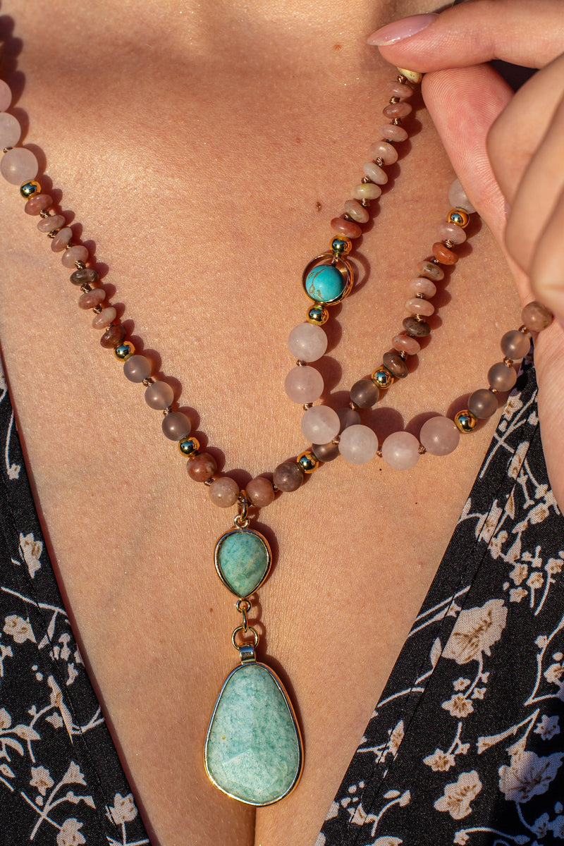 Deeply Cleansing Pastel Mala Necklace - Aurielle-State of Style