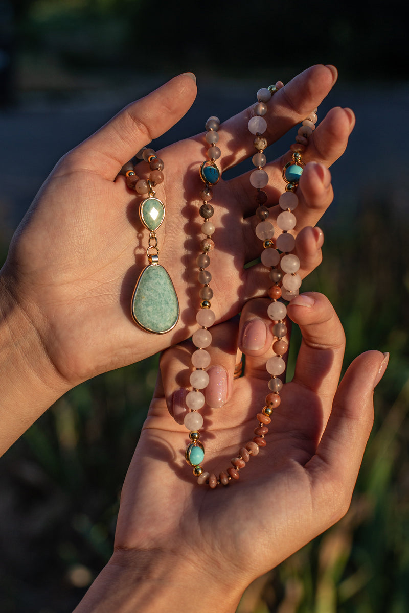 Deeply Cleansing Pastel Mala Necklace - Aurielle-State of Style