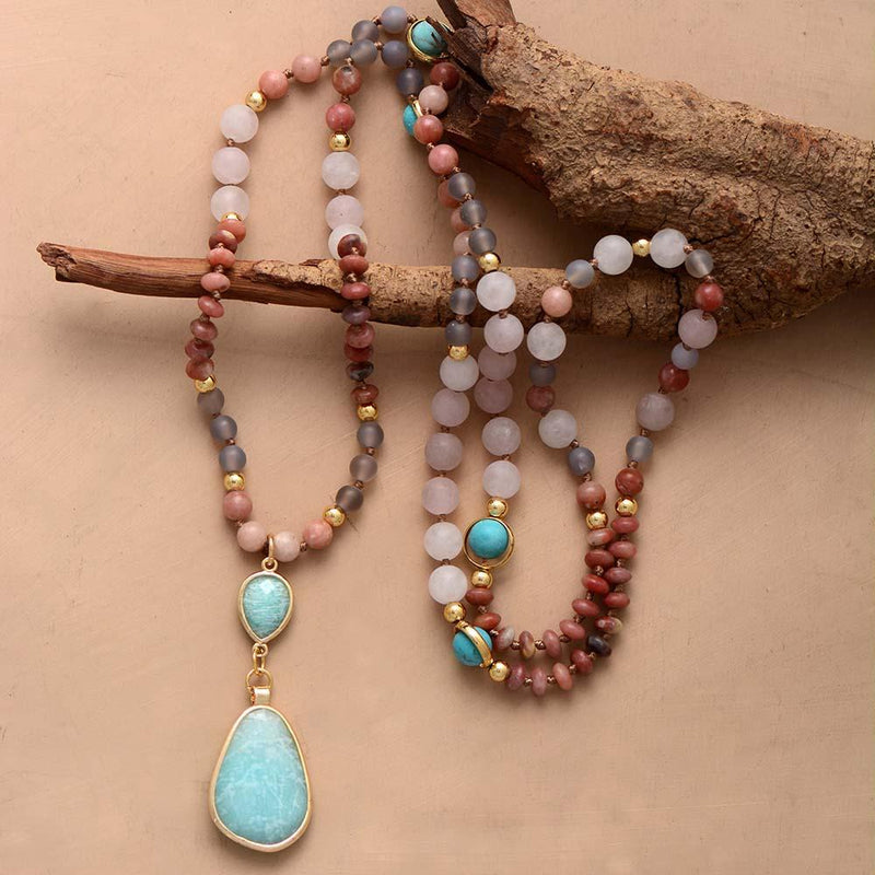 Deeply Cleansing Pastel Mala Necklace - Aurielle-State of Style