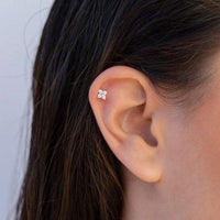 Delicate Floral Stud Earrings - Sophie-Set of 3 pairs-Silver-State of Style