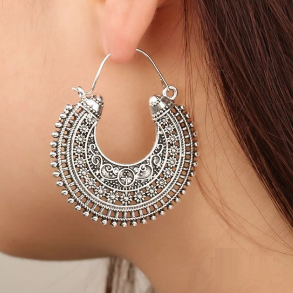 Delicate Tibetan Earrings | 925 Silver Jewellery-State of Style