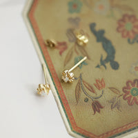 Delicate Vintage Earrings with Opal - Seraphina-Gold-State of Style