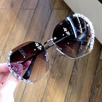 DiamondGlasses | Stylish Women's Sunglasses-Champagne-State of Style
