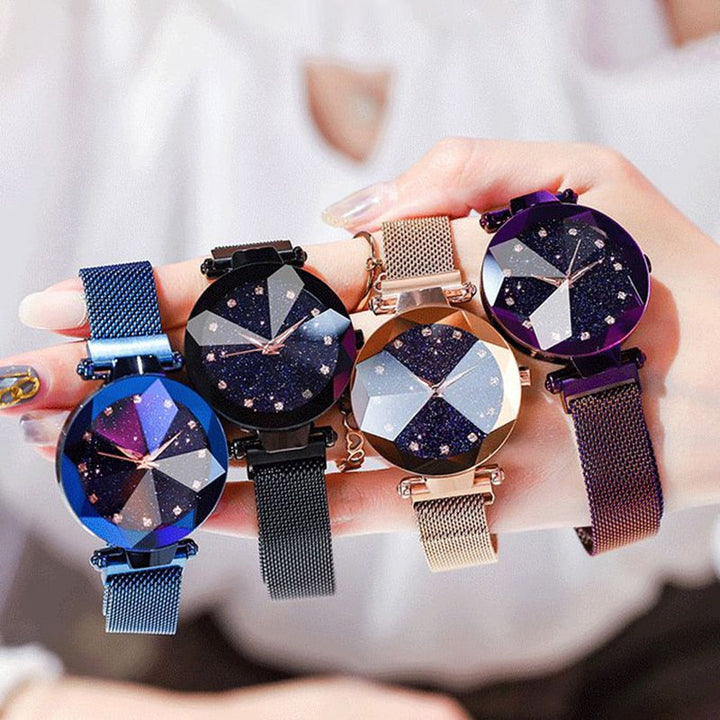 DiamondWatch | Watch for Women-Gold-State of Style