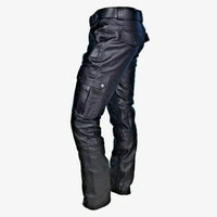 Diego Leather Men's Motorcycle Pants-Black-S-State of Style
